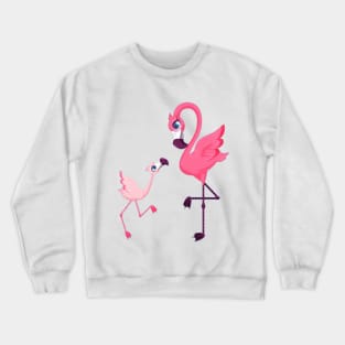 Momma & Baby Flamingos Crewneck Sweatshirt